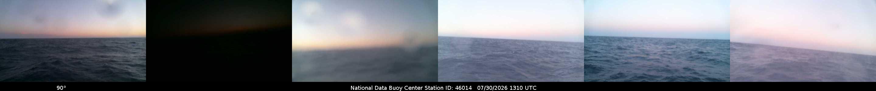 Historical buoy camera image for 46014 captured 2026-07-30 13:10:00 UTC