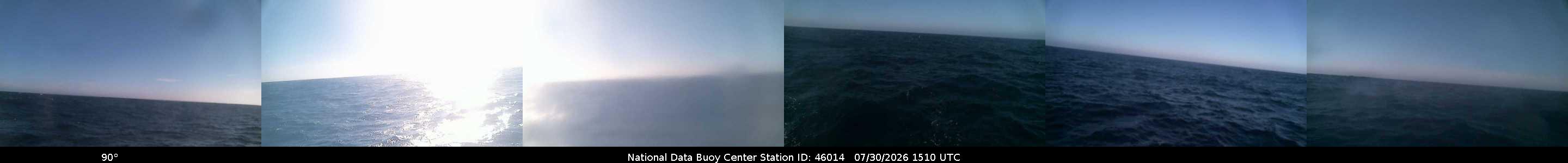 Historical buoy camera image for 46014 captured 2026-07-30 15:10:00 UTC