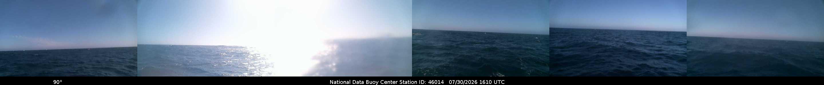 Historical buoy camera image for 46014 captured 2026-07-30 16:10:00 UTC