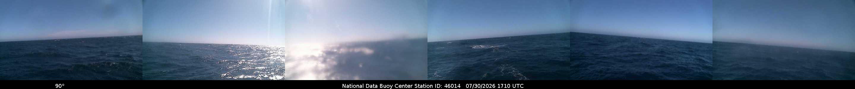 Historical buoy camera image for 46014 captured 2026-07-30 17:10:00 UTC