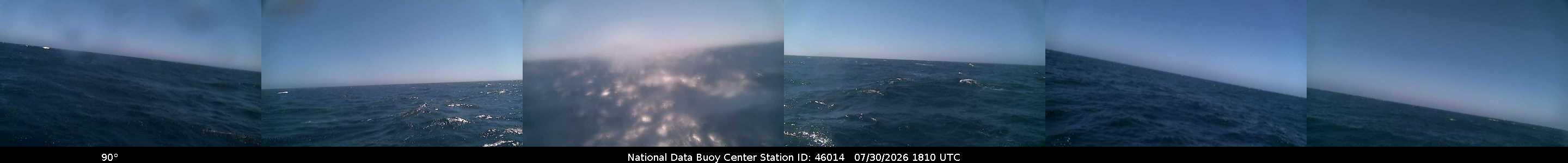 Historical buoy camera image for 46014 captured 2026-07-30 18:10:00 UTC
