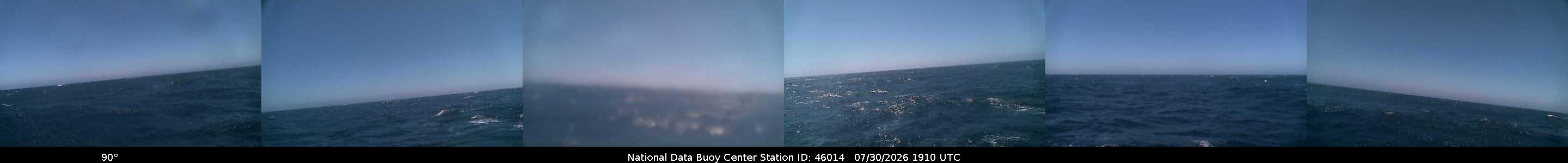 Historical buoy camera image for 46014 captured 2026-07-30 19:10:00 UTC