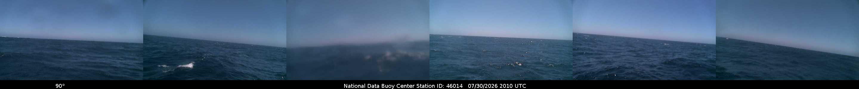 Historical buoy camera image for 46014 captured 2026-07-30 20:10:00 UTC
