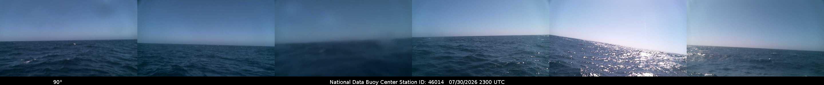 Historical buoy camera image for 46014 captured 2026-07-30 23:00:00 UTC