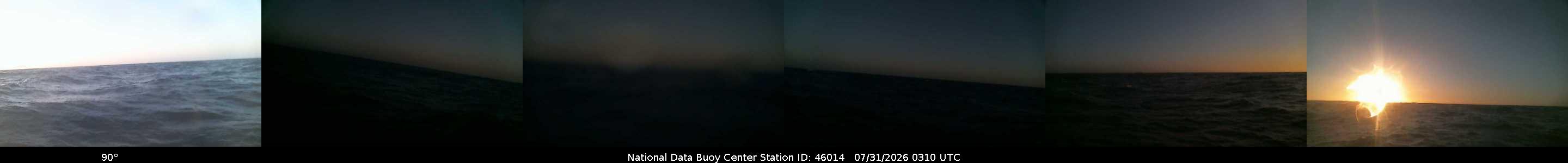 Historical buoy camera image for 46014 captured 2026-07-31 03:10:00 UTC