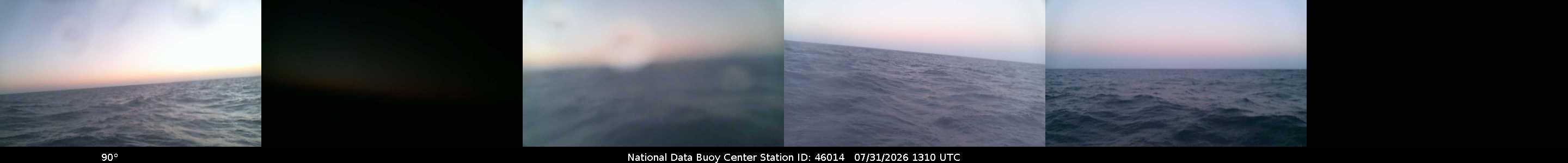 Historical buoy camera image for 46014 captured 2026-07-31 13:10:00 UTC