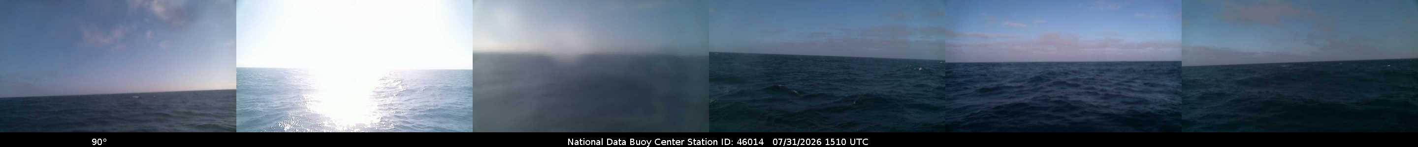 Historical buoy camera image for 46014 captured 2026-07-31 15:10:00 UTC