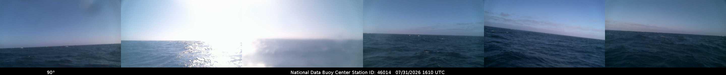 Historical buoy camera image for 46014 captured 2026-07-31 16:10:00 UTC