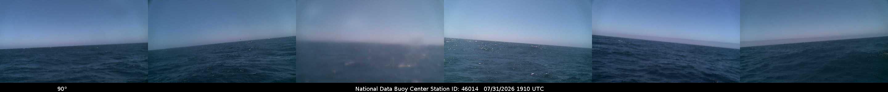 Historical buoy camera image for 46014 captured 2026-07-31 19:10:00 UTC