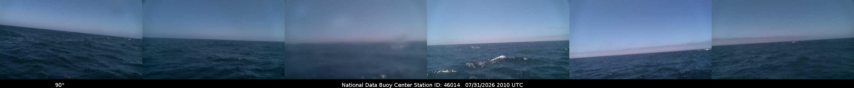 Historical buoy camera image for 46014 captured 2026-07-31 20:10:00 UTC