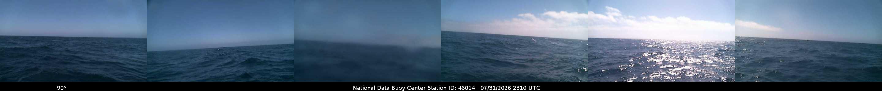 Historical buoy camera image for 46014 captured 2026-07-31 23:10:00 UTC