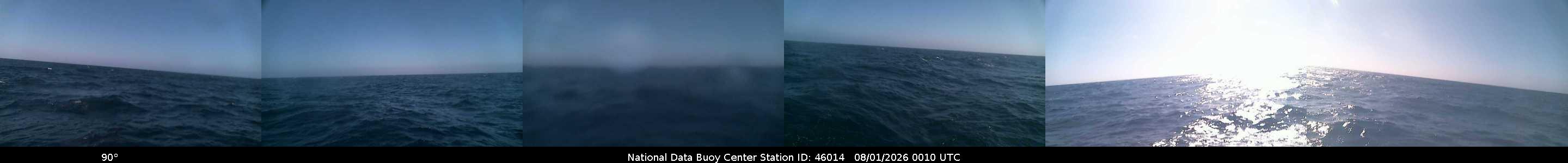 Historical buoy camera image for 46014 captured 2026-08-01 00:10:00 UTC