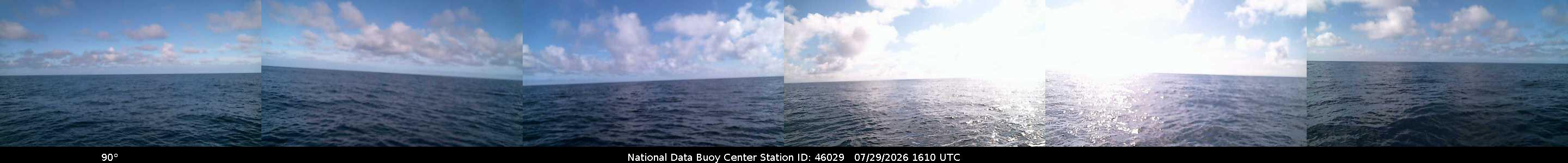 Historical buoy camera image for 46029 captured 2026-07-29 16:10:00 UTC
