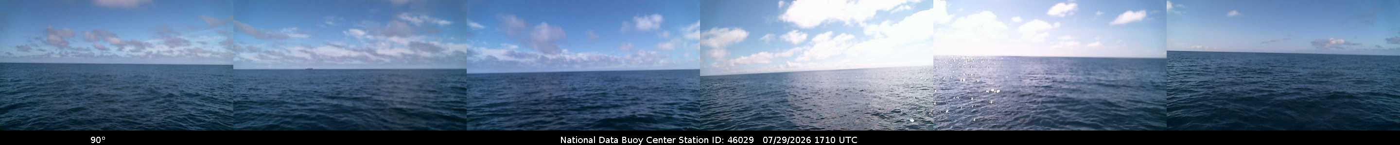 Historical buoy camera image for 46029 captured 2026-07-29 17:10:00 UTC