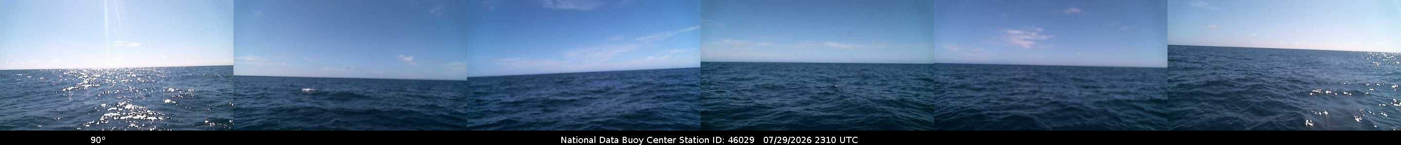 Historical buoy camera image for 46029 captured 2026-07-29 23:10:00 UTC