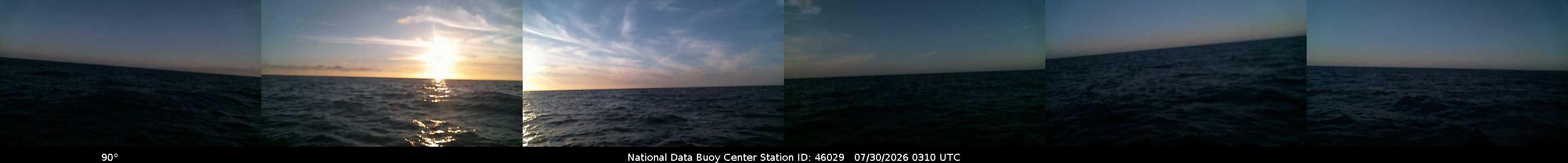 Historical buoy camera image for 46029 captured 2026-07-30 03:10:00 UTC