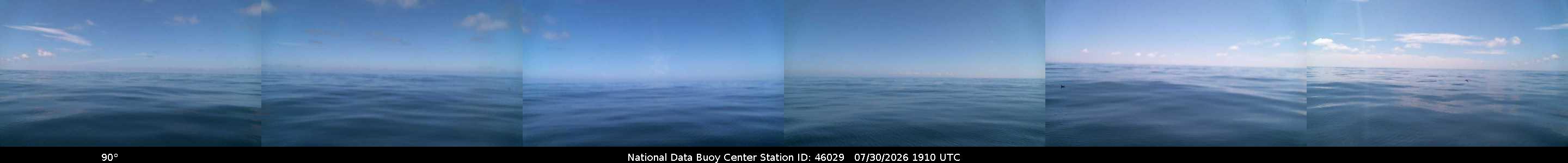 Historical buoy camera image for 46029 captured 2026-07-30 19:10:00 UTC