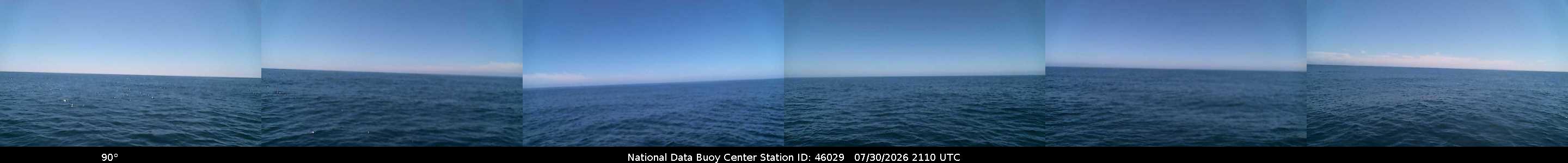 Historical buoy camera image for 46029 captured 2026-07-30 21:10:00 UTC
