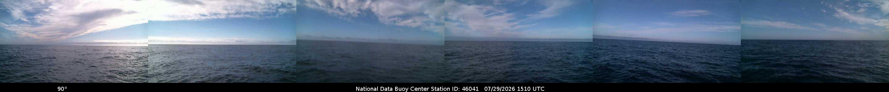 Historical buoy camera image for 46041 captured 2026-07-29 15:10:00 UTC