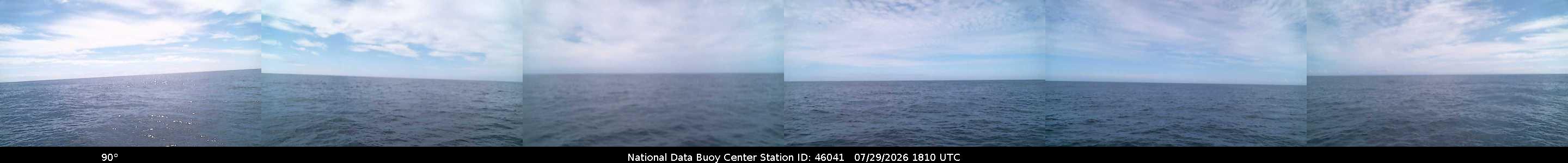 Historical buoy camera image for 46041 captured 2026-07-29 18:10:00 UTC