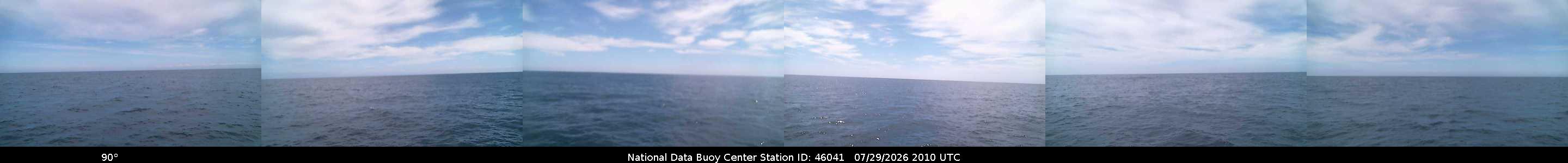 Historical buoy camera image for 46041 captured 2026-07-29 20:10:00 UTC