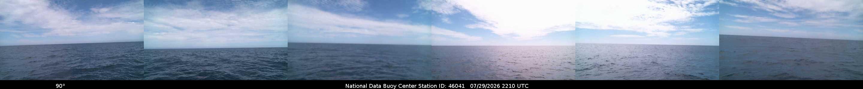 Historical buoy camera image for 46041 captured 2026-07-29 22:10:00 UTC