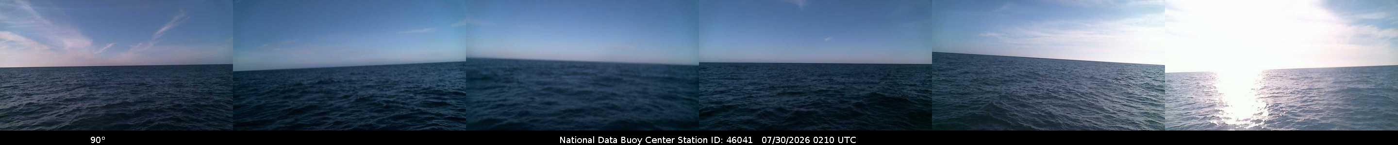 Historical buoy camera image for 46041 captured 2026-07-30 02:10:00 UTC