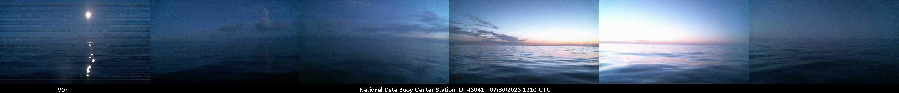 Historical buoy camera image for 46041 captured 2026-07-30 12:10:00 UTC