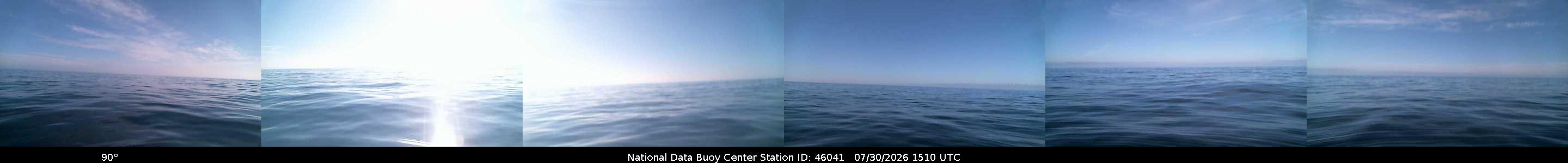 Historical buoy camera image for 46041 captured 2026-07-30 15:10:00 UTC