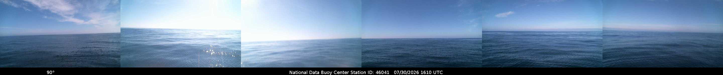 Historical buoy camera image for 46041 captured 2026-07-30 16:10:00 UTC