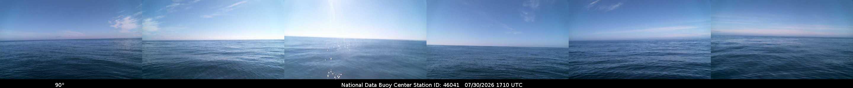 Historical buoy camera image for 46041 captured 2026-07-30 17:10:00 UTC