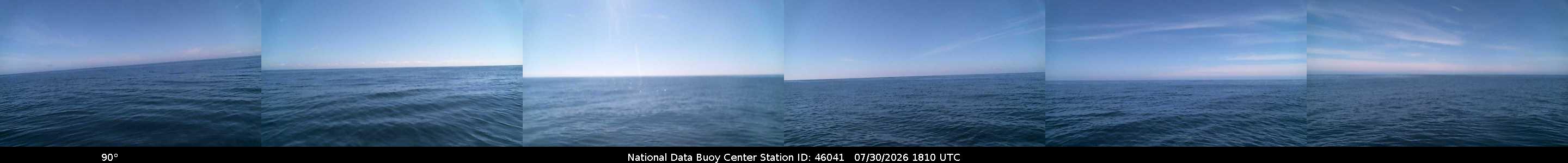 Historical buoy camera image for 46041 captured 2026-07-30 18:10:00 UTC
