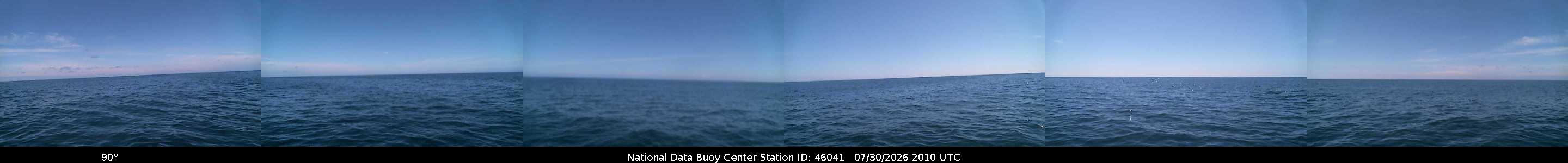 Historical buoy camera image for 46041 captured 2026-07-30 20:10:00 UTC