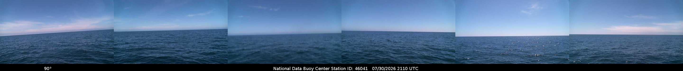 Historical buoy camera image for 46041 captured 2026-07-30 21:10:00 UTC