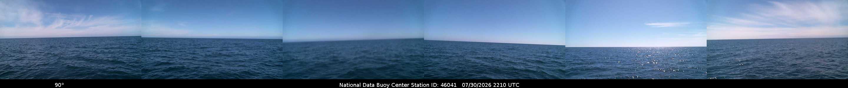 Historical buoy camera image for 46041 captured 2026-07-30 22:10:00 UTC