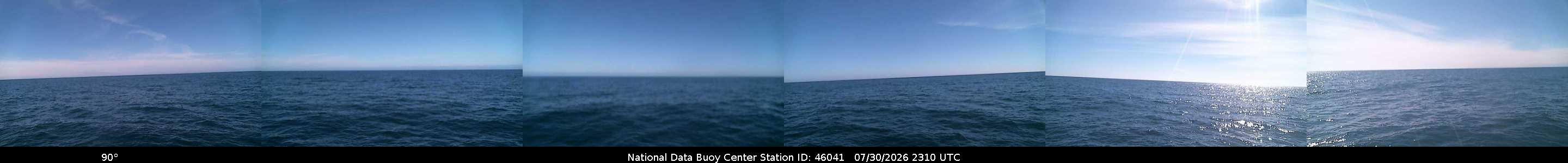 Historical buoy camera image for 46041 captured 2026-07-30 23:10:00 UTC
