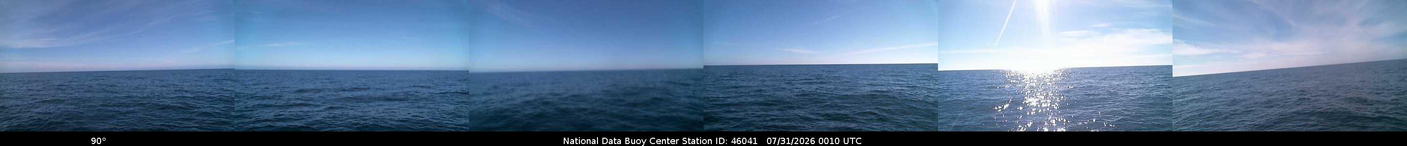 Historical buoy camera image for 46041 captured 2026-07-31 00:10:00 UTC