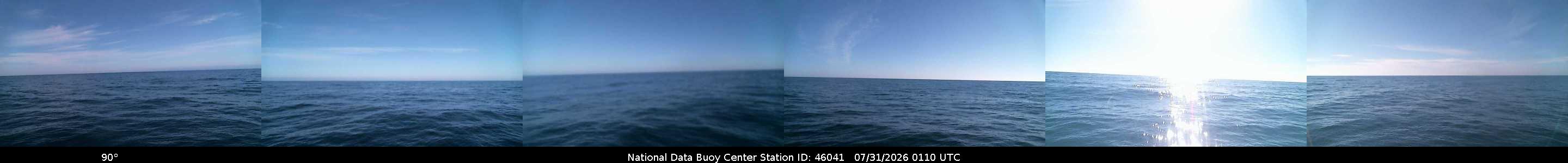 Historical buoy camera image for 46041 captured 2026-07-31 01:10:00 UTC