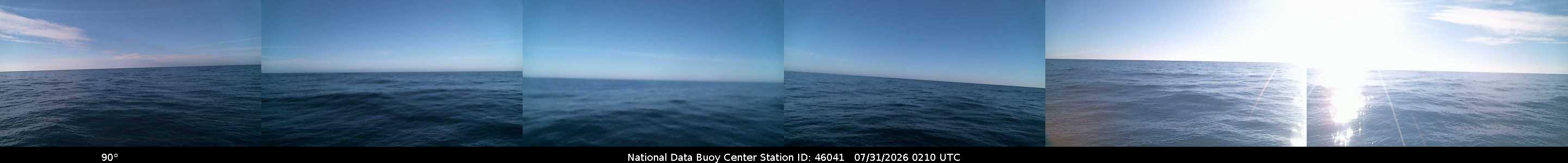 Historical buoy camera image for 46041 captured 2026-07-31 02:10:00 UTC