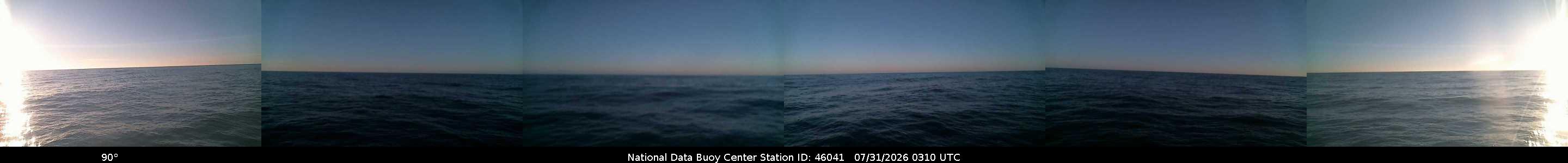 Historical buoy camera image for 46041 captured 2026-07-31 03:10:00 UTC