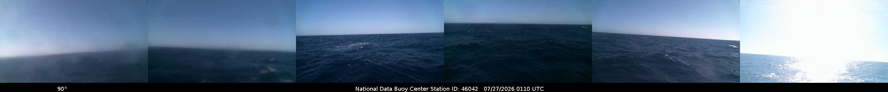 Historical buoy camera image for 46042 captured 2026-07-27 01:10:00 UTC