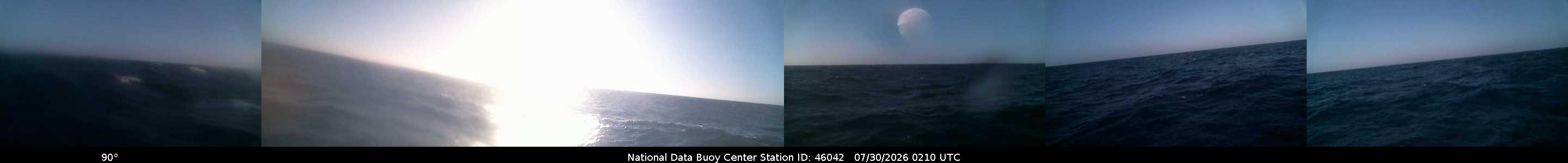 Historical buoy camera image for 46042 captured 2026-07-30 02:10:00 UTC