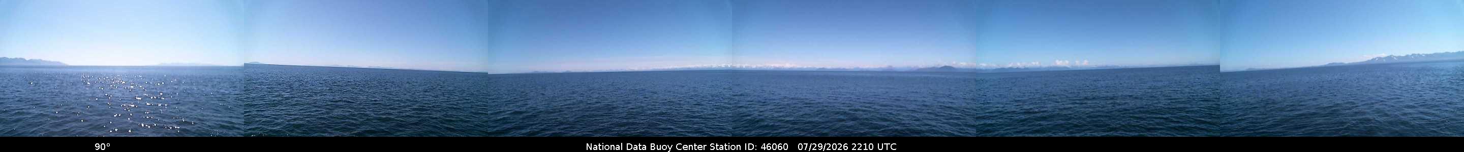 Historical buoy camera image for 46060 captured 2026-07-29 22:10:00 UTC