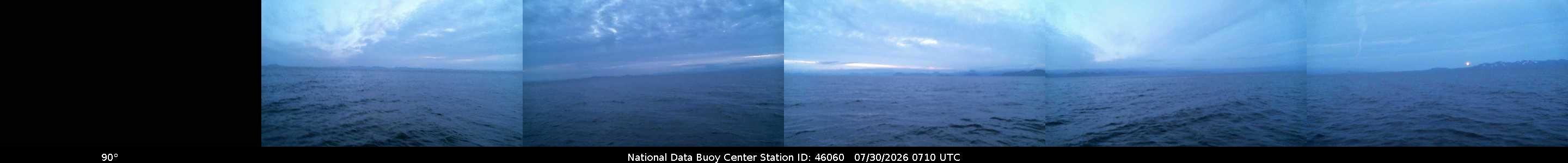 Historical buoy camera image for 46060 captured 2026-07-30 07:10:00 UTC