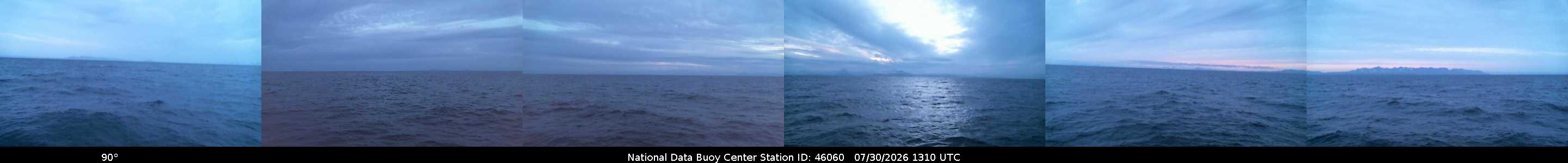 Historical buoy camera image for 46060 captured 2026-07-30 13:10:00 UTC