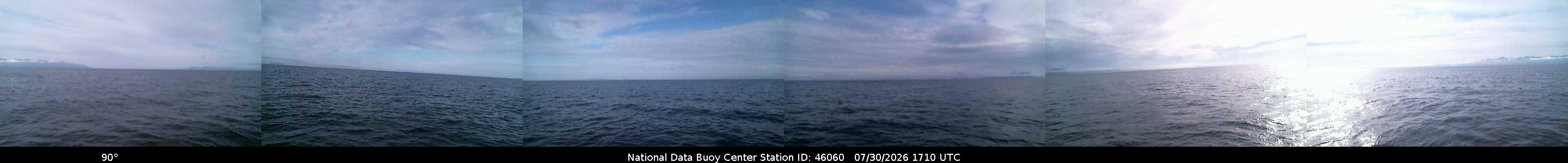 Historical buoy camera image for 46060 captured 2026-07-30 17:10:00 UTC