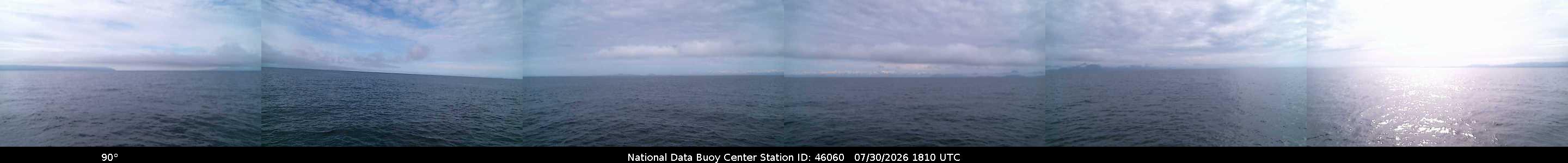 Historical buoy camera image for 46060 captured 2026-07-30 18:10:00 UTC
