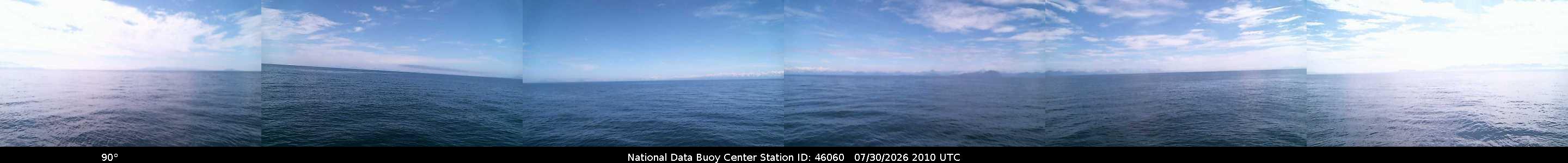 Historical buoy camera image for 46060 captured 2026-07-30 20:10:00 UTC