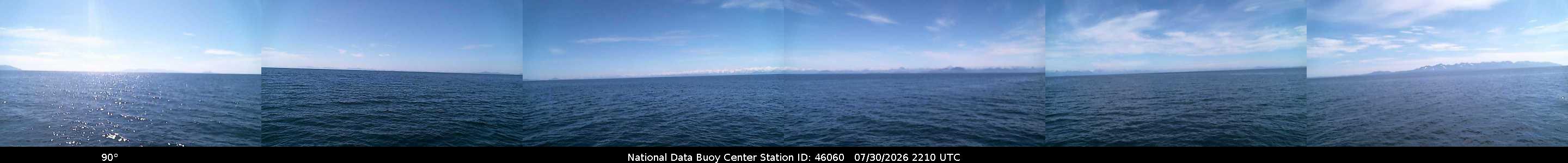 Historical buoy camera image for 46060 captured 2026-07-30 22:10:00 UTC