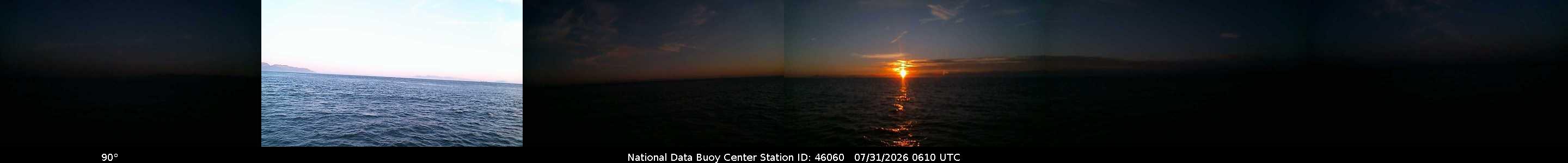 Historical buoy camera image for 46060 captured 2026-07-31 06:10:00 UTC